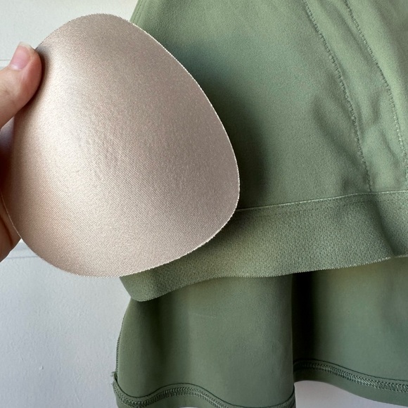 Athleta Olive Green Cropped Tank with Sports Bra - Picture 6 of 6